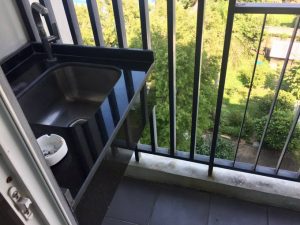 ベランダの台所