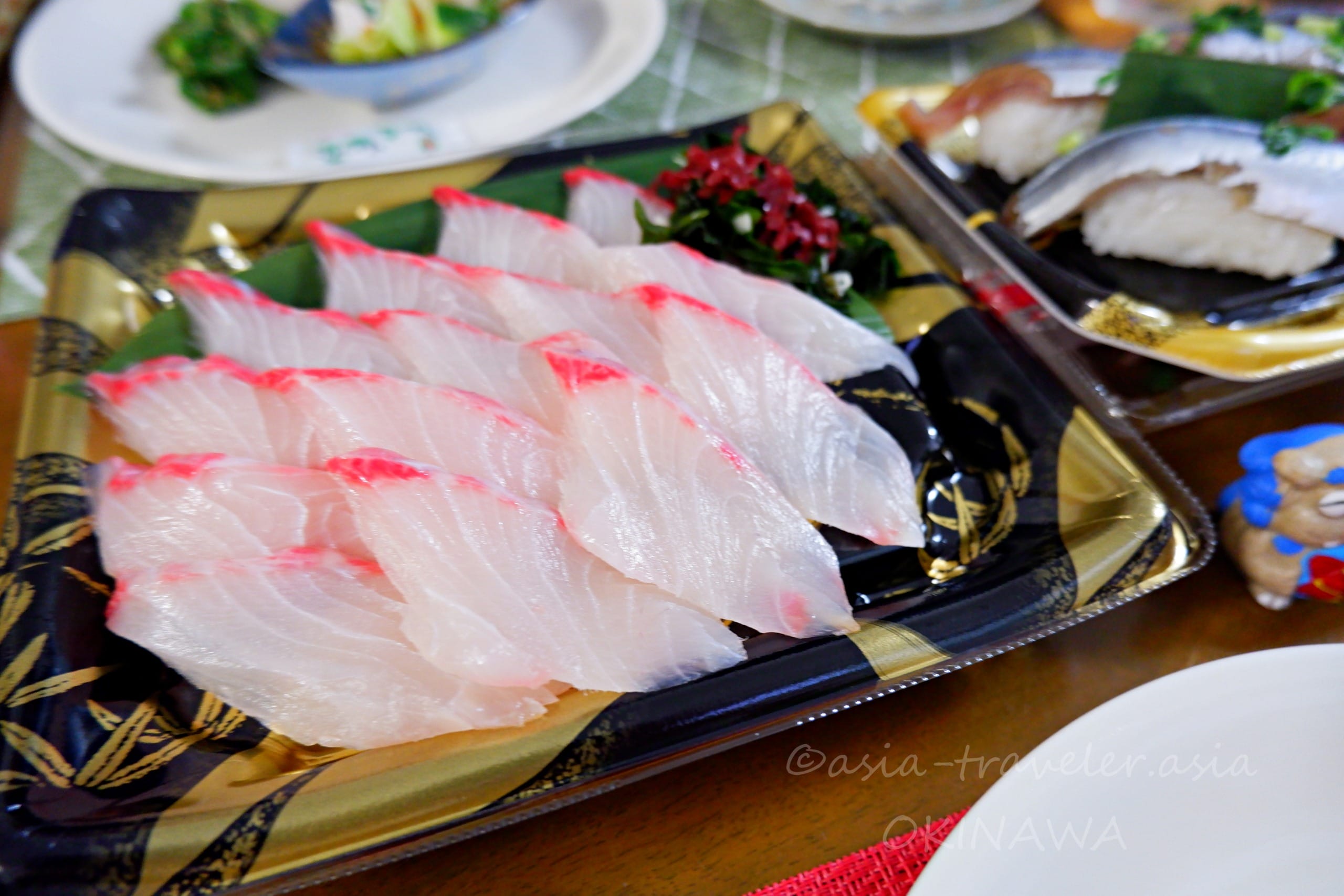 沖縄　かねひで　琉球スギ刺身